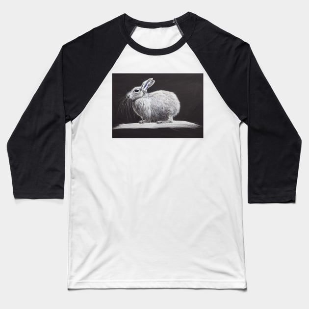 Arctic Hare Baseball T-Shirt by fistikci